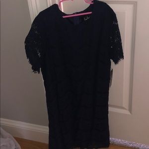 Lulus navy blue shift dress